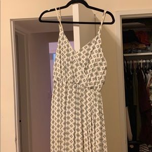 Black and white maxi dress